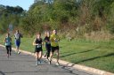 Not to far behind the front of the pack 2.5 miles into race on University/Schwaeger Dr