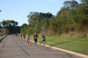 Looking strong 2..5 miles into race on University/Schwaeger Dr