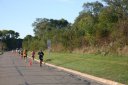 Looking strong 2..5 miles into race on University/Schwaeger Dr