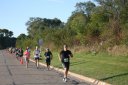 Looking strong 2..5 miles into race on University/Schwaeger Dr