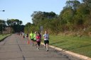 Looking strong & having fun, middle of the pack, 2..5 miles into race on University/Schwaeger Dr