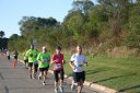 Looking strong & having fun, middle of the pack, 2..5 miles into race on University/Schwaeger Dr