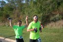 Looking strong & having fun, middle of the pack, 2..5 miles into race on University/Schwaeger Dr