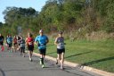 Looking strong & having fun, middle of the pack, 2..5 miles into race on University/Schwaeger Dr