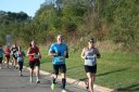 Looking strong & having fun, middle of the pack, 2..5 miles into race on University/Schwaeger Dr