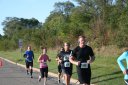 Looking strong & having fun, 2..5 miles into race on University/Schwaeger Dr
