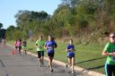 Looking strong 2.5 miles into race on University/Schwaeger Dr