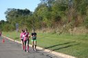 Looking strong 2.5 miles into race on University/Schwaeger Dr