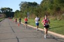 Looking strong & having fun, 2..5 miles into race on University/Schwaeger Dr