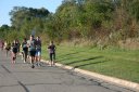 Looking strong & having fun, 2.5 miles into race on University/Schwaeger Dr