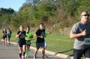 Looking strong & having fun, 2.5 miles into race on University/Schwaeger Dr