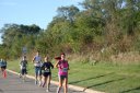 Looking strong & having fun, 2.5 miles into race on University/Schwaeger Dr