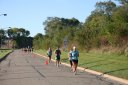 Looking strong & having fun, 2.5 miles into race on University/Schwaeger Dr