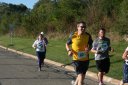 Looking strong & having fun, 2.5 miles into race on University/Schwaeger Dr