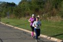 Looking strong & having fun, 2.5 miles into race on University/Schwaeger Dr