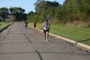 Looking strong & having fun, 2.5 miles into race on University/Schwaeger Dr