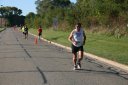Looking strong & having fun, 2.5 miles into race on University/Schwaeger Dr
