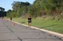 Looking strong & having fun, 2.5 miles into race on University/Schwaeger Dr