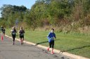 Looking strong & having fun, 2.5 miles into race on University/Schwaeger Dr