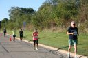 Looking strong & having fun, 2.5 miles into race on University/Schwaeger Dr