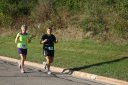 Looking strong & having fun, 2.5 miles into race on University/Schwaeger Dr