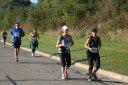 Looking strong & having fun, 2.5 miles into race on University/Schwaeger Dr
