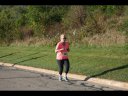 Looking strong & having fun, 2.5 miles into race on University/Schwaeger Dr