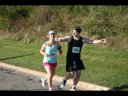 Looking strong & having fun, 2.5 miles into race on University/Schwaeger Dr