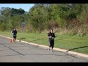 Looking strong & having fun, 2.5 miles into race on University/Schwaeger Dr