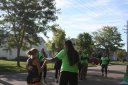 Approaching Aid Station at Mile 10