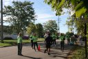Approaching Aid Station at Mile 10