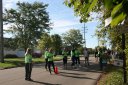 Approaching Aid Station at Mile 10
