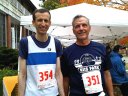 Mike & Neil waiting for race results and the raffle.