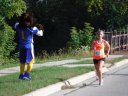 About 9 1/2 miles into race on Wisconsin St