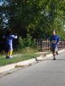 About 9 1/2 miles into race on Wisconsin St