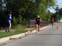 About 9 1/2 miles into race on Wisconsin St