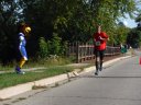 About 9 1/2 miles into race on Wisconsin St