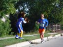 About 9 1/2 miles into race on Wisconsin St