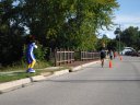 About 9 1/2 miles into race on Wisconsin St