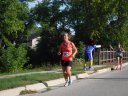 About 9 1/2 miles into race on Wisconsin St