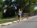 About 9 1/2 miles into race on Wisconsin St