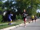 About 9 1/2 miles into race on Wisconsin St