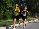 About 9 1/2 miles into race on Wisconsin St