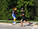 About 9 1/2 miles into race on Wisconsin St