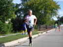 About 9 1/2 miles into race on Wisconsin St