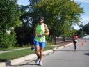 About 9 1/2 miles into race on Wisconsin St