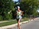 About 9 1/2 miles into race on Wisconsin St