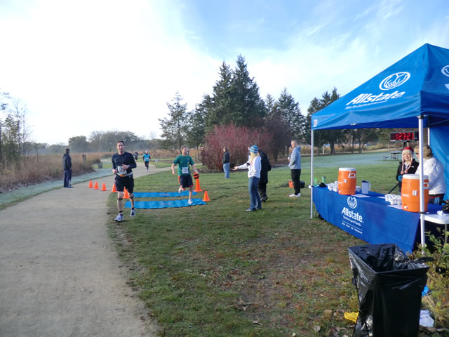 Marathoners at the 2.6-Mile Checkpoint : Saturday October 22nd, 2011