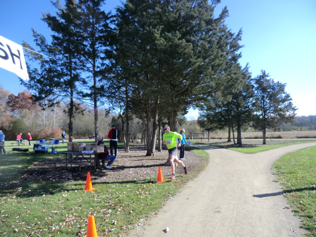 Saturday October 20, 2012 : Finish of the DPR Trail Half-Marathon