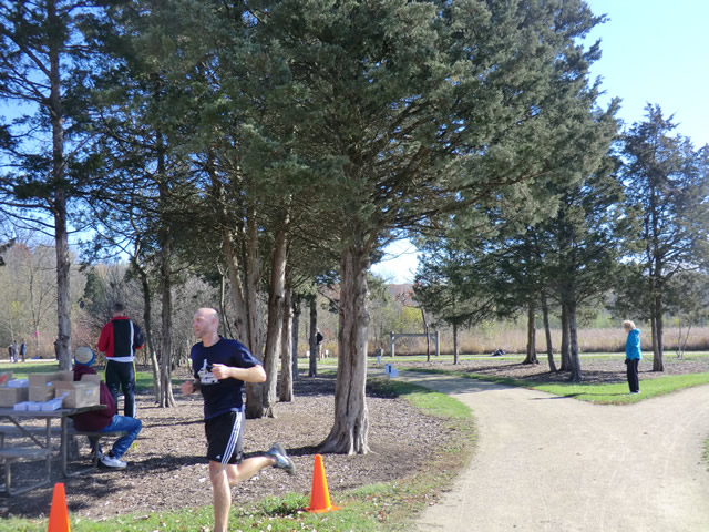 Saturday October 20, 2012 : Finish of the DPR Trail Half-Marathon